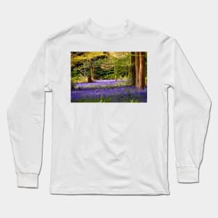 Bluebells Bluebell Woods Basildon Park Berkshire Long Sleeve T-Shirt